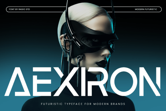 Aexiron: A Futuristic Display Typeface for Bold Digital Branding