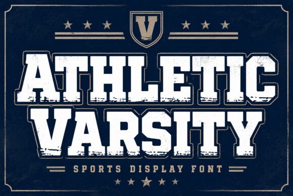 Athletic Varsity: A Bold Display Font for Handmade Energy