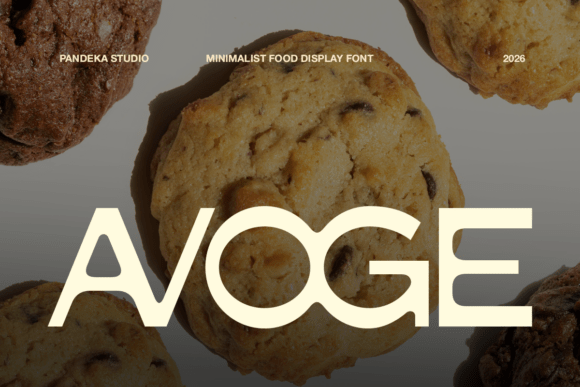 Avoge: A Fresh Display Font for Food-Focused Editorial Design