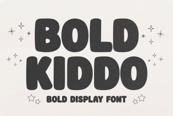 Bold Kiddo: A Playful Display Font for Handmade Brands