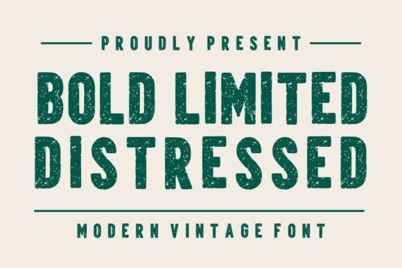 Bold Limited Distressed: A Display Font That Commands Attention