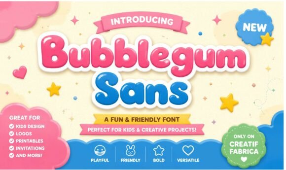 Bubblegum Sans: A Playful Typeface for Joyful Editorial Moments