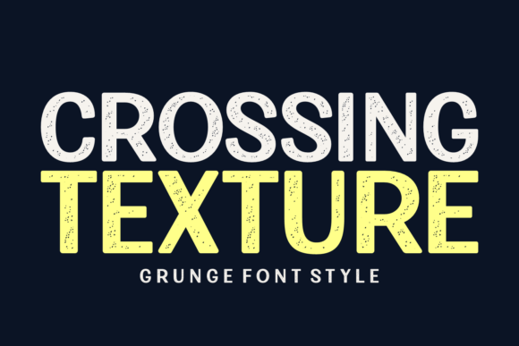 Crossing Texture: A Vintage Display Font That Anchors Digital Branding