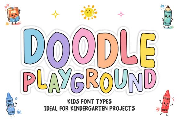 Doodle Playground: A Playful Display Font for Small Business Branding