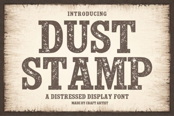 Dust Stamp: A Bold Display Typeface for Editorial Impact