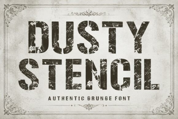 Dusty Stencil: A Bold, Authentic Display Font for Real Branding