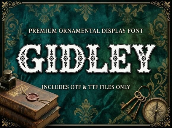 Gidley: A Western-Inspired Display Typeface That Elevates Small Business Branding