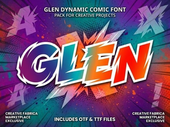 Glen: A High-Velocity Display Typeface That Cuts Through the Noise