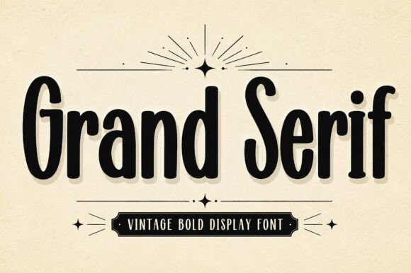 Grand Serif: A Bold Display Font for Digital Branding