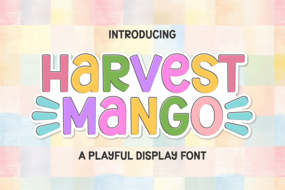 Harvest Mango Display Font for Handmade Brands
