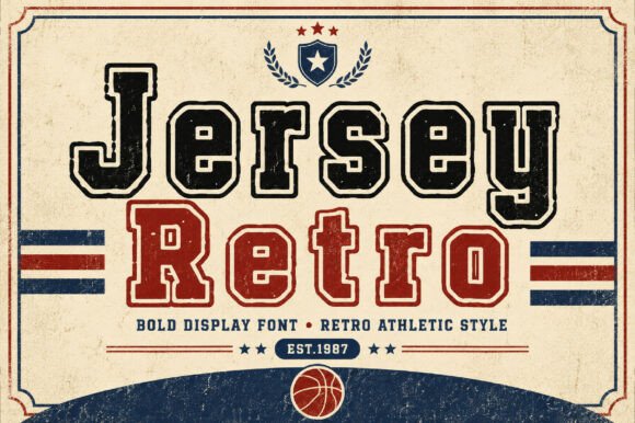 Jersey Retro: A Vintage Display Font That Pops on Every Screen