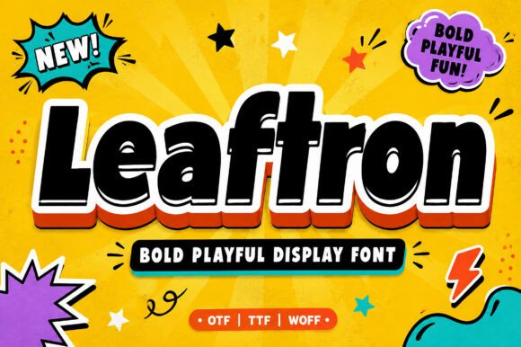 Leaftron: A Playful Display Font That Makes Your Brand Feel Alive