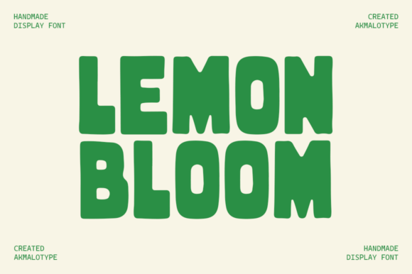 Lemon Bloom: A Bold Display Font for Editorial Impact
