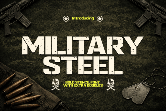 Military Steel Font: Bold, Consistent Branding for Small Businesses