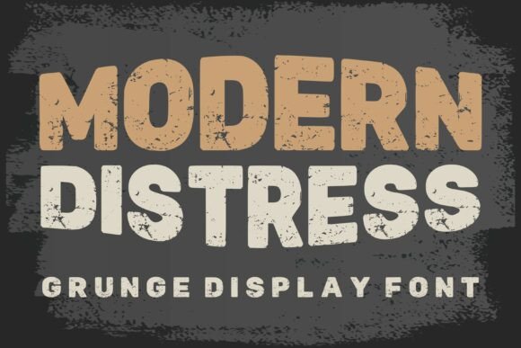 Modern Distress: A Grunge Display Font with Editorial Intention