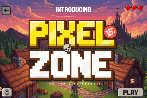 Pixel Zone: A Bold, Clean Retro Pixel Typeface for Creative Brands
