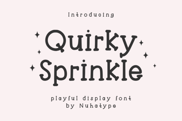 Quirky Sprinkle: A Minimalist Display Font for Digital Charm