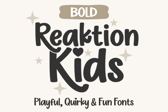Reaktion Kids Bold: A Playful Display Font That Makes Your Brand Shine