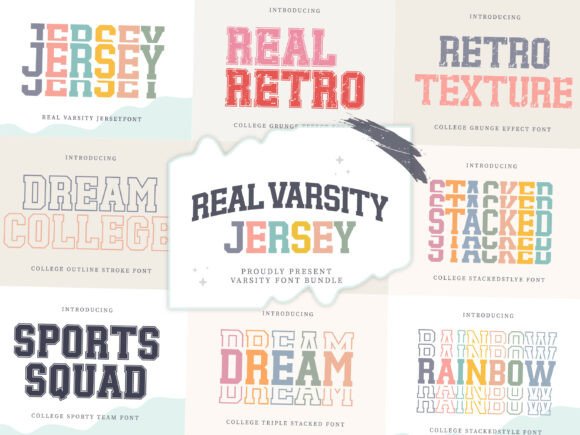 Real Varsity Jersey Font Bundle for Bold Campaign Headlines
