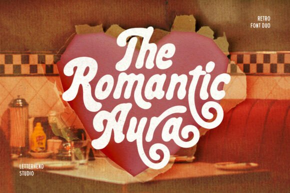 Romantic Aura Duo Font: A Retro Display Typeface Review