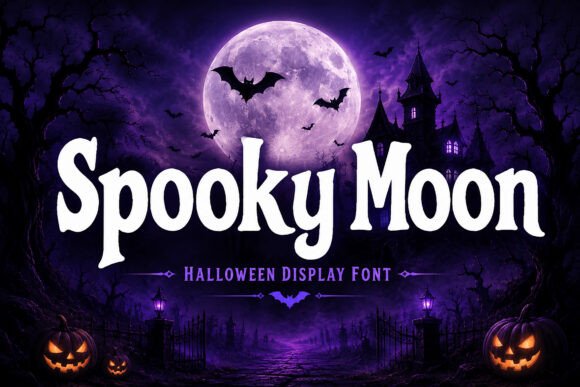 Spooky Moon: A Display Font That Sets the Mood