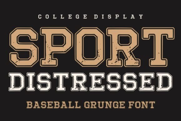 Sport Distressed: A Bold Vintage Display Font for Handmade Brands