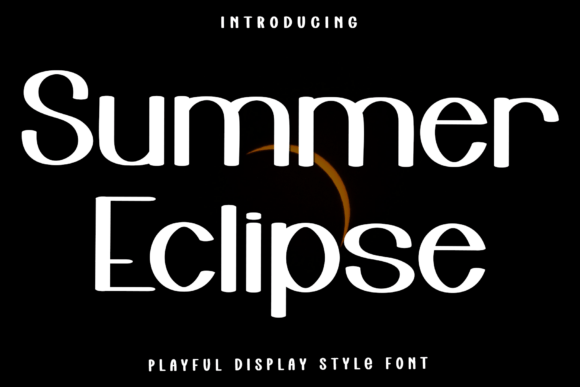 Summer Eclipse: A Festive Display Typeface for Web Design