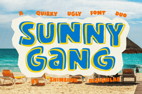 Sunny Gang: A Playful Display Font for Summer-Ready Branding