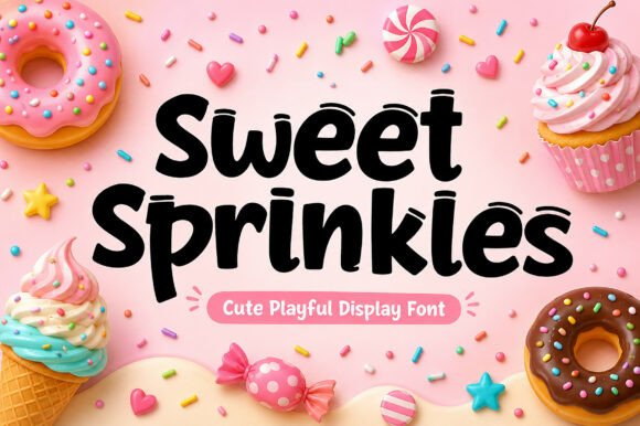 Sweet Sprinkles: A Playful Display Font with Editorial Heart