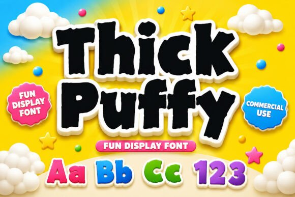 Thick Puffy: A Display Font That Grabs Attention—Not Just Space