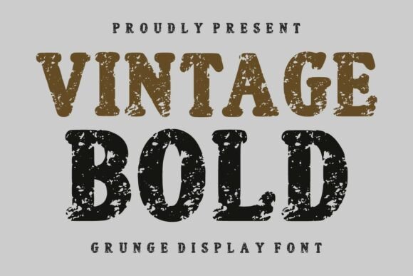 Vintage Bold: A Grunge Display Font That Commands Attention