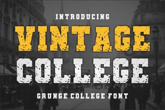 Vintage College Font: Bold Varsity Style for Scroll-Stopping Campaigns